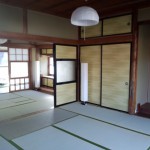 和室側からリビングへ…新しい畳が心地よいです