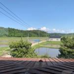 2Fからの景色①視界を遮るものがなく、のんびり過ごせます。